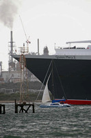Queen Mary 2 passes Fawley