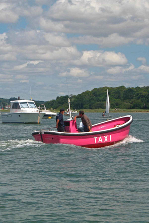 Pink Hamble Ferry Hampshire