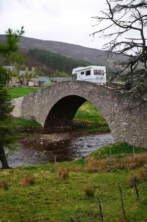 'Motorhome''Peugeot''Windfall''Autohome'' Equipe''Bridge''at''Kincraig''Scotland'